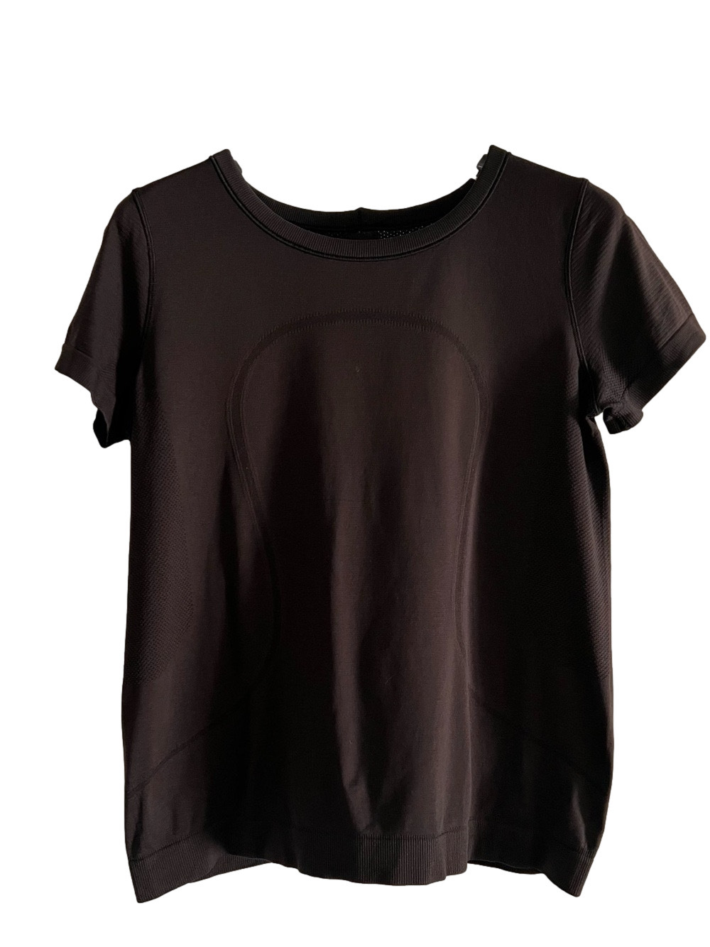 Lululemon Women’s Black Swiftly Relaxed Fit Short Sleeve Shirt - Size 8-10